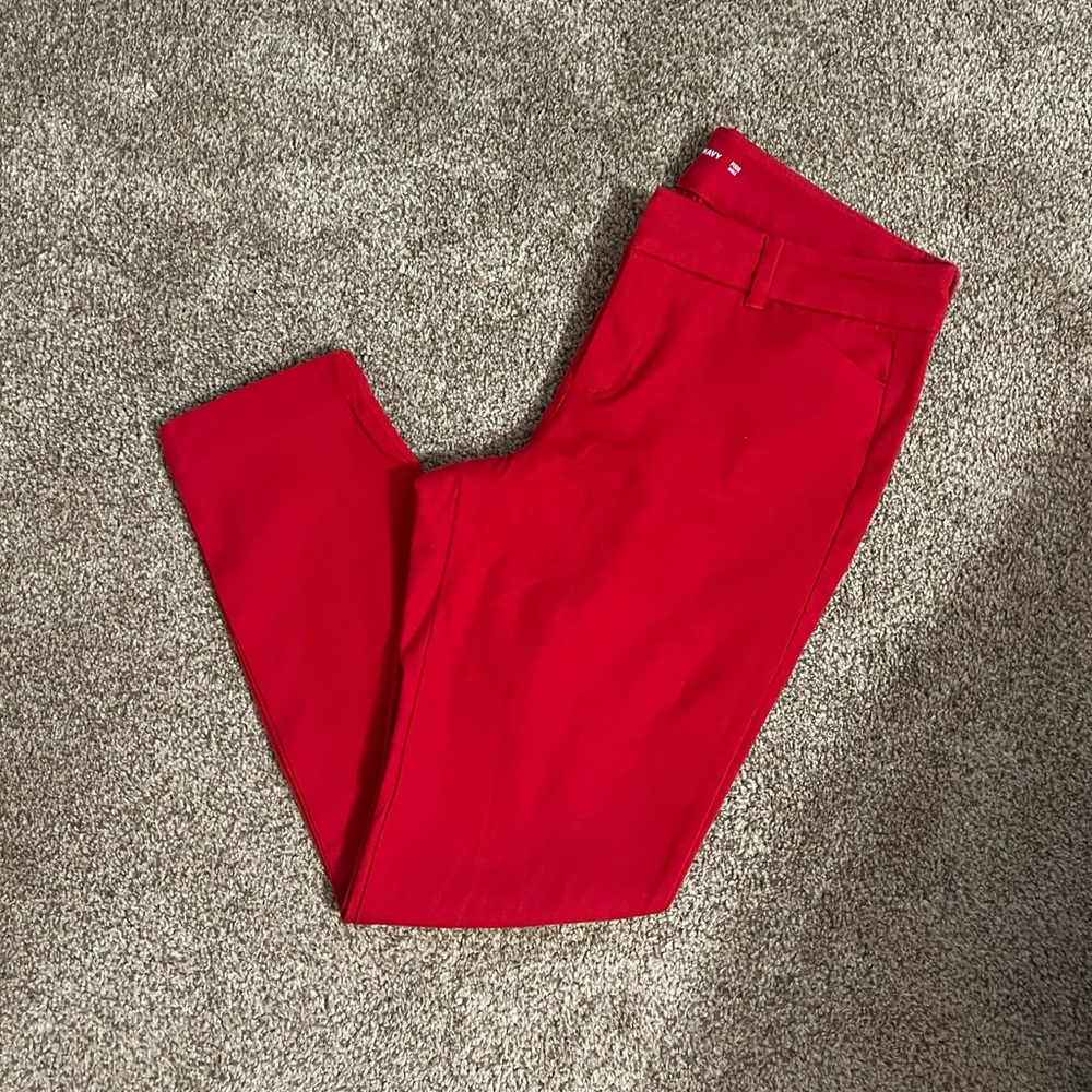 Old Navy Red Pixie Pants